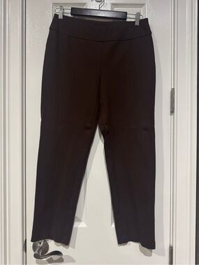 new directions Dark Brown Straight Leg Ponte Pants